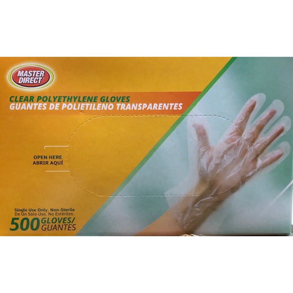 Master Direct Guantes Transparentes 500 uds